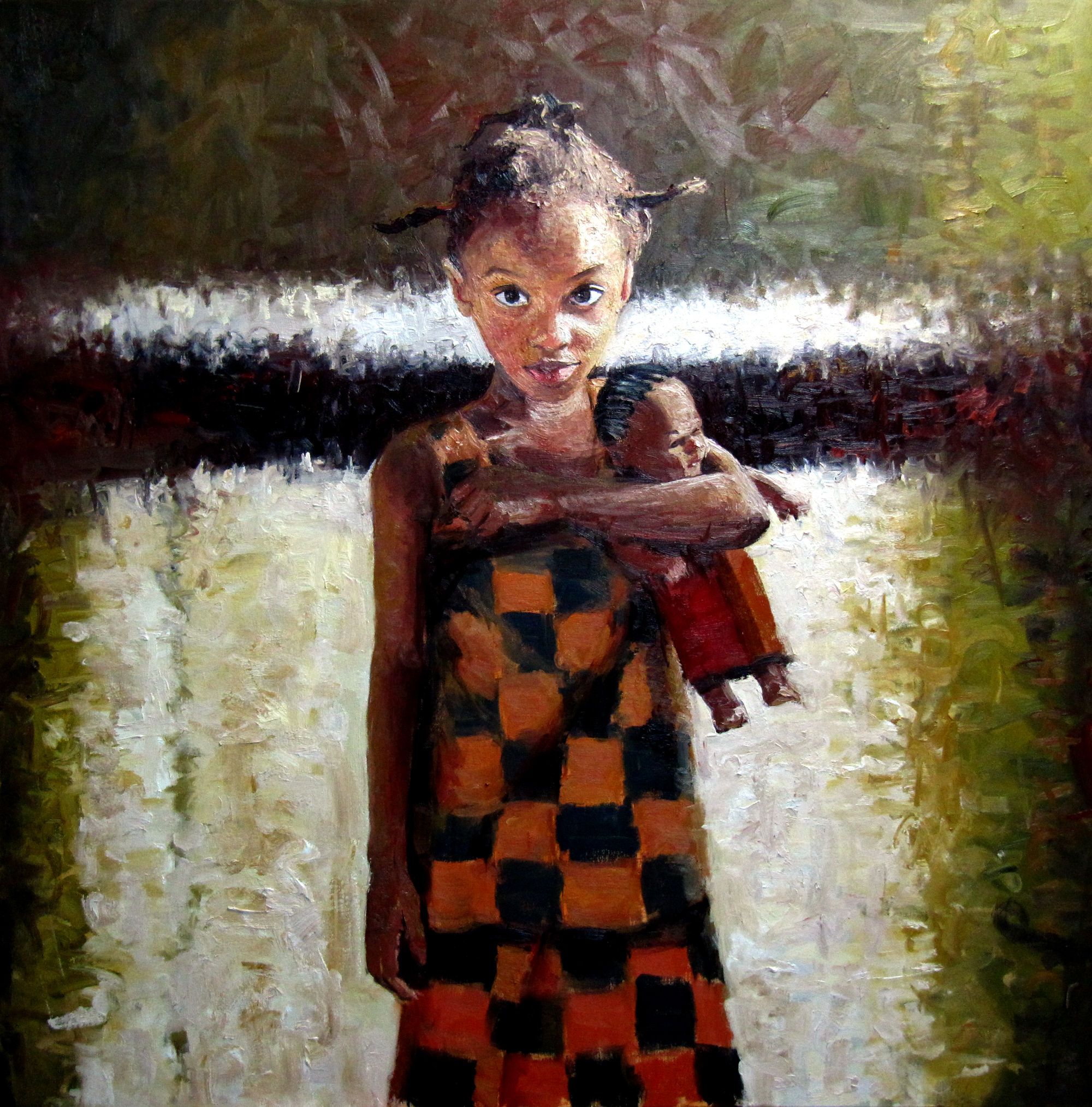 african doll painting